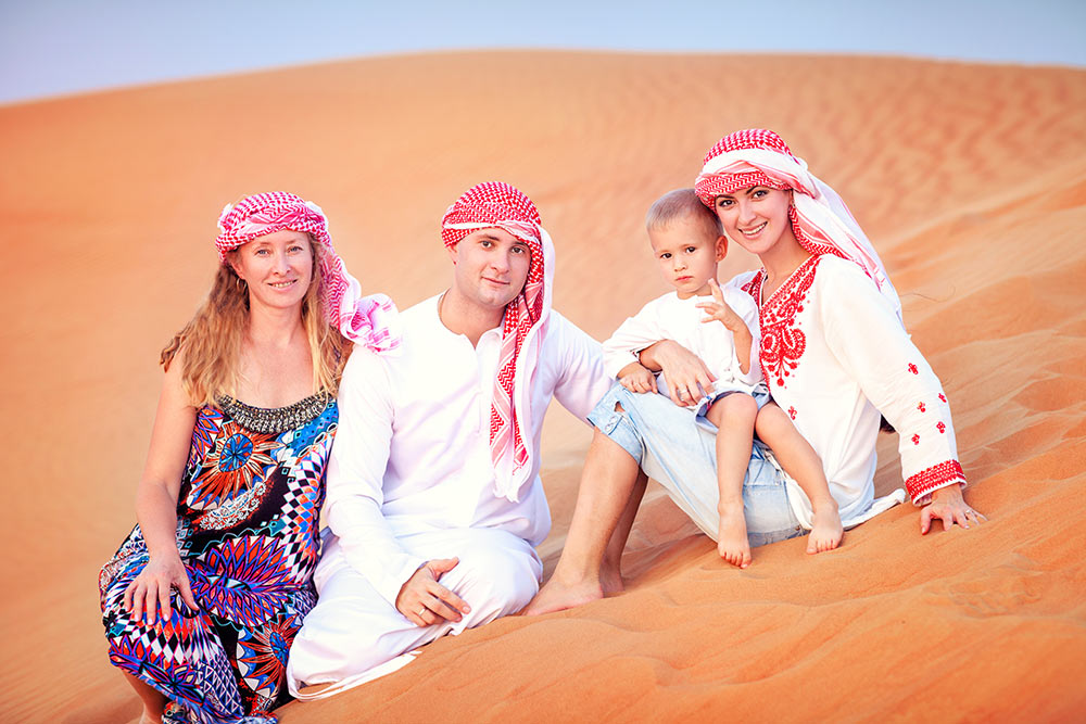 Photo with Arabic dress 